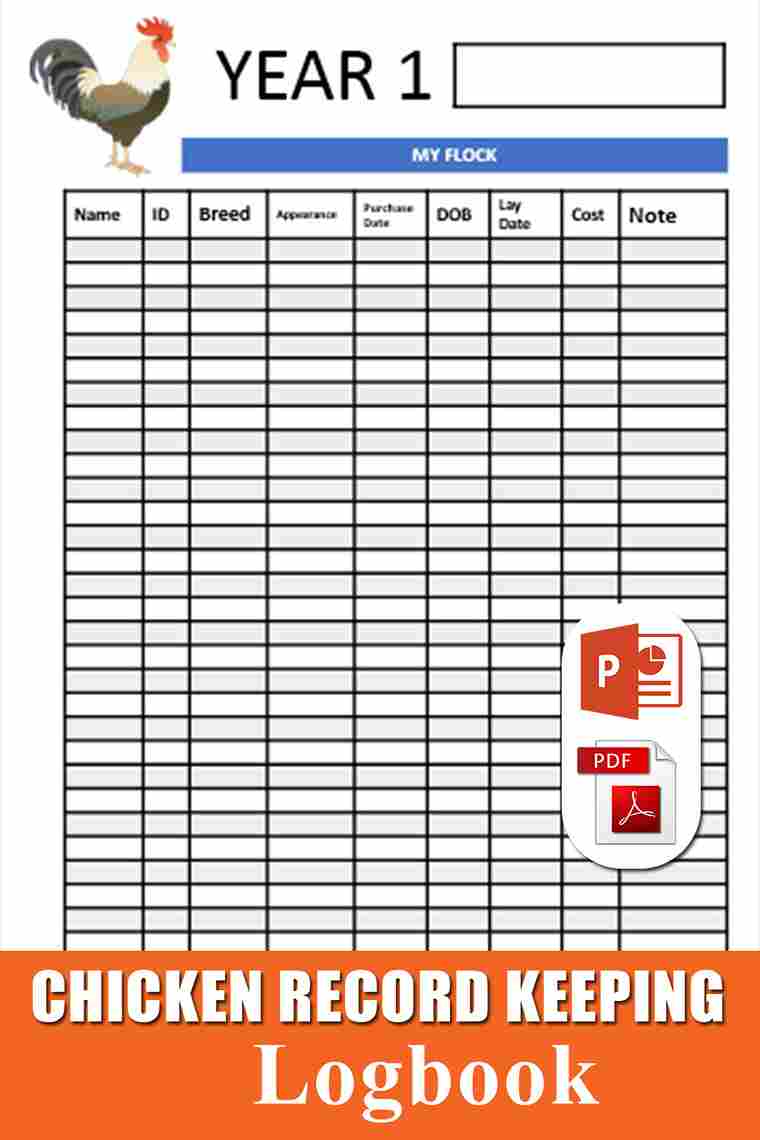 Printable Poultry Record Keeping Templates Printable Word Searches